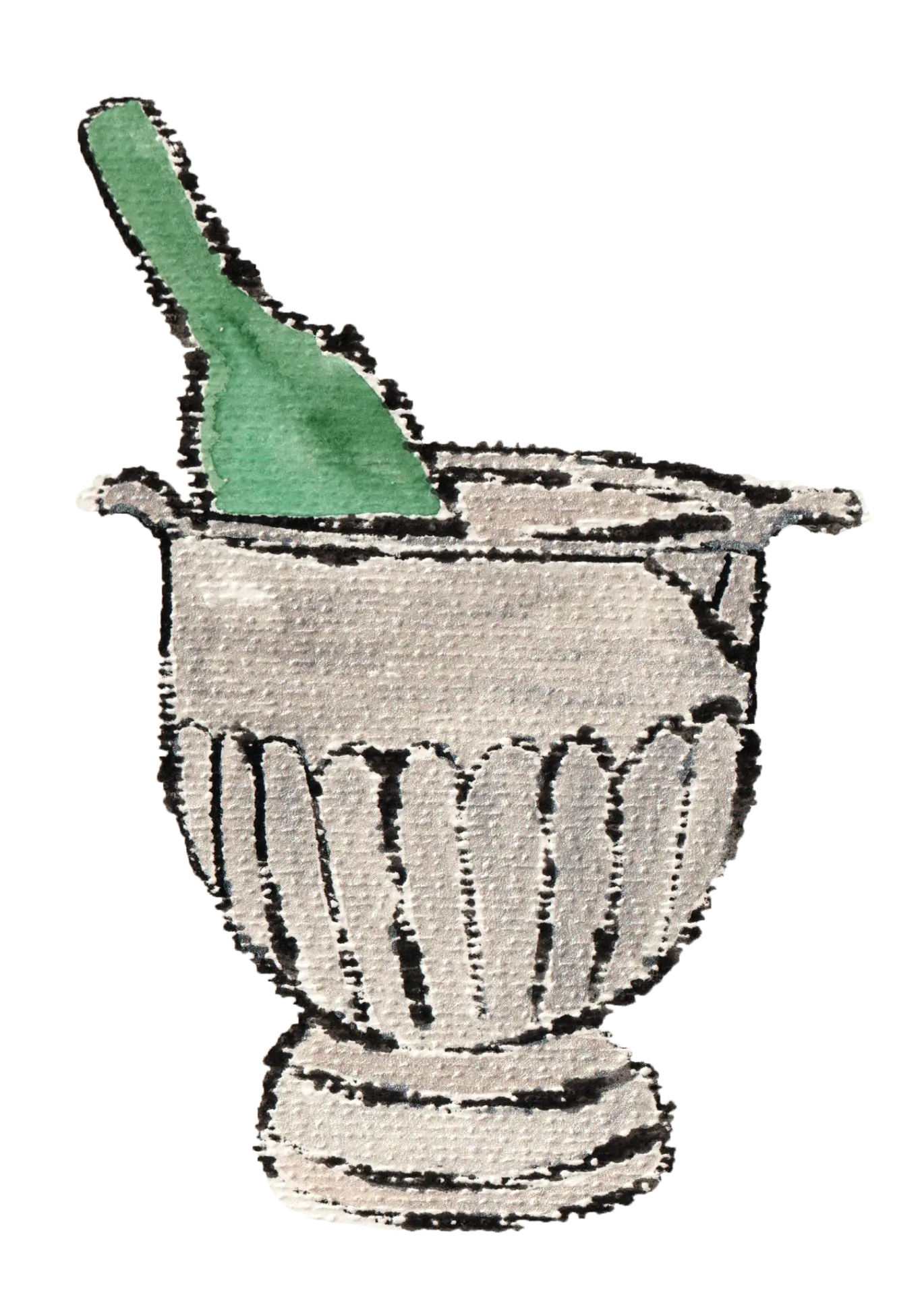 Champagne en una champañera